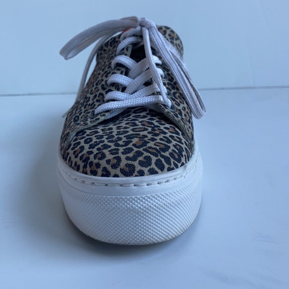 Erin Michael Portugal Topper leopard print lace sneaker retro inspired - Picture 7 of 16